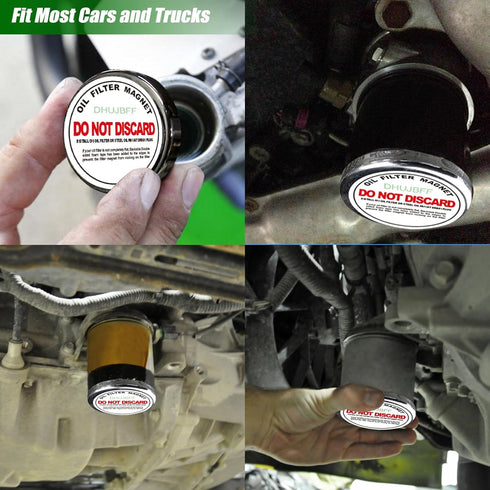Universal Oil Filter Magnet Protect Our Performance Engine Fit - Most Cars and Trucks...