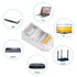 iGreely Shielded Cat6 RJ45 Connectors 50 Pack Gold Plated RJ45 Cat6/Cat5E/Cat5 8P8C 50 Micron 50u 3 Prong FTP STP Ethernet Cable Crimp Modular Plu...