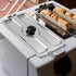 Slice Toaster Lid 2 Slice Toaster Cover Stainless Steel Toaster Appliance Cover Bread Maker Cover Toaster and Fingerprint Protection Machine Cover...