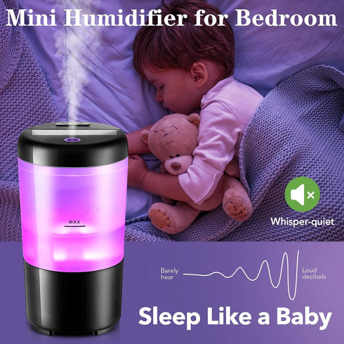 One Fire Car Diffuser Desk Humidifier - 7 Color Car Diffusers for Essential Oils, Portable Travel Humidifier...