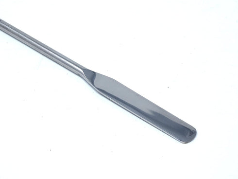 Lab Micro Double Ended Spatula Round/Tapered Arrow End (Flat Ends 50mm x 9mm), 9" Length, Stainless Steel...