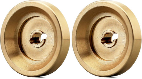INJORA Brass Wheel Weights with 7mm Wheel Hex Hub for 1/24 RC Crawler Axial SCX24 AXI90081 Upgrades Parts,4pcs...
