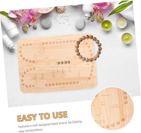 NUOBESTY Bead Board Beading Tools Beading Board Bead Rosary Board Bead Making Tray Necklace Bracelets Bead Design Board Ead Boards for Jewelry Mak...