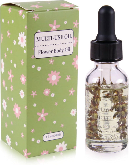 Lavender Multi-Use Oil 30ml, Organic Essential Oil for Skin, Hair, Body and Nails...