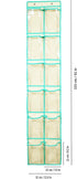 Over The Door Shoe Organizer Hanging Narrow Closet Door Shoe Storage Large Clear Pockets Chart (12 POCKETS)...