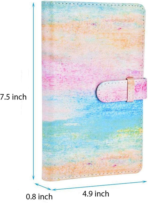 96 Pocket Mini Film PU Leather Photo Album for Fujifilm Instax Mini 9 8 90 8+ 26 7s Instant Camera Film Polaroid Snap Zip Z2300 PIC-300 Film (Cray...