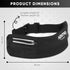 Kisma Running Fanny Pack and Sport Waist Belt for Runners, Hikers, and Travelers, Lightweight Moisture-Wicking Neoprene, Long Adjustable Strap to ...