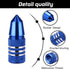 Blue Bike Valve Cap Presta Valve Caps Aluminum Anodized Valve Stem Covers Bike Air Valve Caps Fit Presta/French Valves on MTB Mountain/Road Bike R...