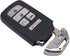 Remote Smart Key Fob Shell Case Fit for 2016 2017 2018 Honda Civic CR-V Pilot Keyless Entry Replacement Car Key Cover (Silver, 5 Buttons)...