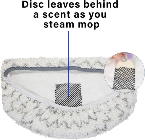 Maitys 32 Pieces Replacement Steam Mop Scent Disc Practical Fresh Fragrance Scented Pads Fragrance Discs, Compatible with Bissell Powerfresh and S...
