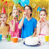 Shiny Gold Metallic Foil Fringe Door & Window Curtain Party Decoration 3.3' X 6.6' ?Value Pack of 2?...