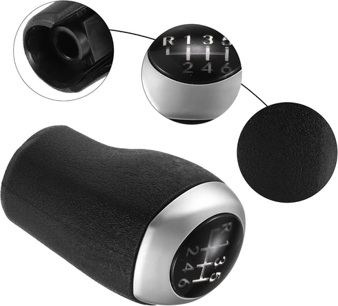 ACROPIX Car Manual Gear Shift Knob 6 Speed Fit for Hyundai Elantra GT Accent Solaris Avante MD I30 MT - Pack of 1 Black...