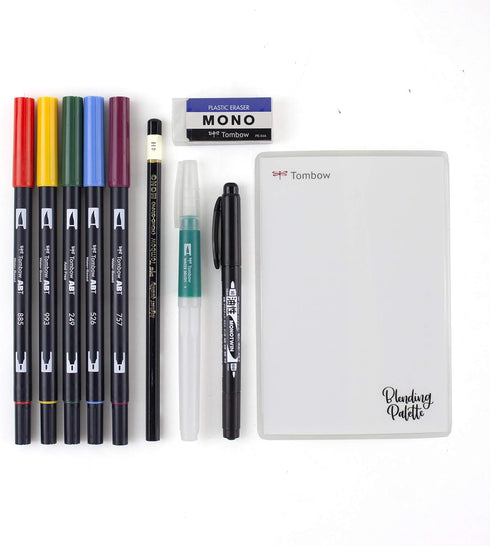 Tombow 56198 Watercolor Set. Includes Dual Brush Pens, Water Brush, Blending Palette, Guide, and More. Perfect for Beginner Watercolor Art!...