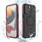 for iPhone 15 Pro Max Waterproof Case with Stand Compatible with MagSafe, Full Body Magnetic IP68 Underwater Case Built-in Screen Protector Milita...