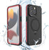for iPhone 15 Pro Max Waterproof Case with Stand Compatible with MagSafe, Full Body Magnetic IP68 Underwater Case Built-in Screen Protector Milita...