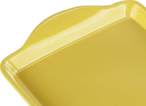 Calypso Basics Plastic Tidbit Melamine Sandwich Tray, Lemon...