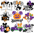 36Pcs Mouse Halloween Decorations Hanging Swirl, Mouse Theme Halloween Party Supplies Halloween Foil Swirl Ceiling Hanging Decor for Halloween Bir...