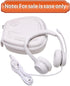 LTGEM Hard Headphone Case for Logitech H390, JLab Go Work, JIAMQISHI, EAGLEND, FEABASK Headset (Inside:6.8"x7"x2.9") - White+Grey......