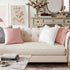 MIULEE 3D Decorative Romantic Valentines Stereo Chiffon Rose Flower Throw Pillow Cover Solid Pillowcase for Girl Women Wedding Sofa Bedroom Car Sp...