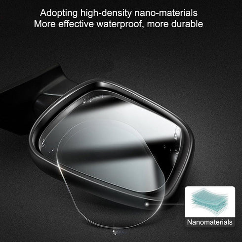 Car Rearview Mirror Film, 5.9"x3.9"HD Nano Waterproof Rainproof Transparent Protective Sticker, Universal Car Windows, Rearview Mirrors, Protectiv...