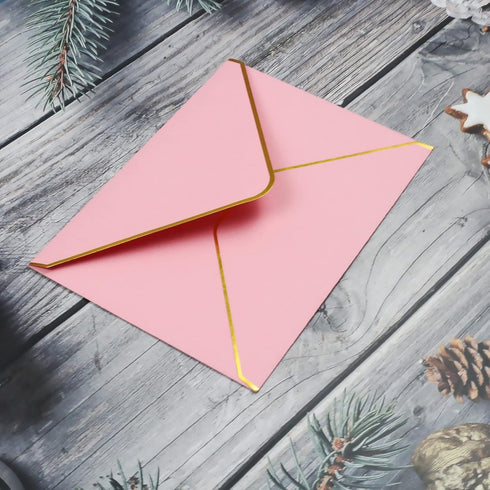 46 Pack 5x7 Envelopes with Gold Border for Invitation,A7 Luxury Envelopes for Invitation,Postcard Envelopes,Photo Envelopes,Ideal for Wedding,Grad...