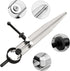 6 Inch Adjustable Lockable Steel Divider Wing Leather Compass with 8 Inch Stainless Steel Ruler?for Woodworking & Leather Craft, Marking & Scribe ...