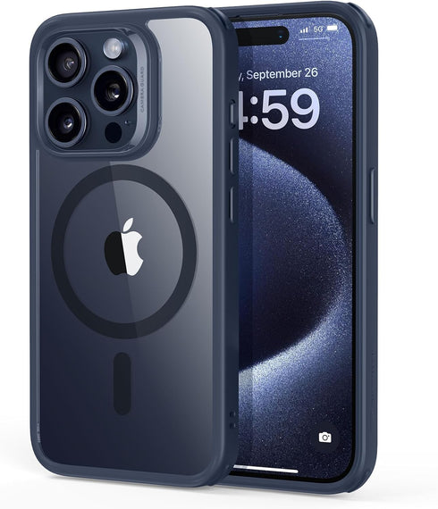 ESR for iPhone 15 Pro Max Case, Compatible with MagSafe, Military-Grade Protection, Yellowing & Scratch-Resistant Back, Magnetic Phone Case for iP...