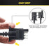 Oyviny 4 Way Flat Trailer Extension Coiled Cable 5 Feet 4 Pin Male and Female Wiring Harness 18AWG 60" Stretchable Coiled Extension Wiring Cable w...