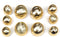 Dome Matte Gold Buttons Sets for Dress, Suit & Blazers 10 Pc....