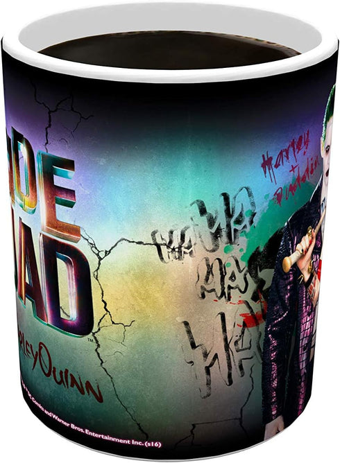 Morphing Mugs Suicide Squad The Joker and Harley Quinn Heat Reveal Ceramic Coffee Mug - 11 Ounce...