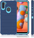 for Samsung Galaxy A11 Phone Case Cobalt Blue/Blue | HD Screen Protector, Heavy Duty, 3 Layer, Hybrid, Shock Proof, Protective, Rugged Bumper, PC ...