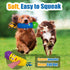 Squeaky Dog Toys for Small Dogs, Soft Small Dog Toys Squeaky, Smile Face Latex Dog Squeaky Toys for Small, Medium Breeds...