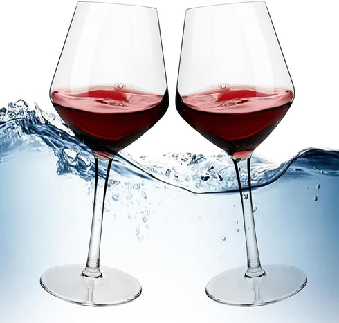 MICHLEY Unbreakable Stemmed Wine Glass 100% Tritan Plastic Dishwasher available Glassware 15 oz, Set of 2...