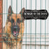 2 Pieces Dog Sign for Fence Beware of Warning Signs Metal Aluminum Funny Rustic Dog in Yard Keep Gate Closed Wall Door Sign (Classic Pattern)...