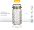 ATB Glass Salt and Pepper Shakers with Stainless Steel Lids - Farmhouse Style Spice Dispensers, Freshness Seal Sugar Shaker, Glass Spice Jar for V...