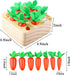 Montessori Educational Toys Wooden Carrots Harvest Shape Size Sorting Games for Matching Puzzle Gift Preschool Learning for Boys Girls Kids Toddle...