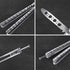 GOOD WORKER Butterfly Knife Trainer - Balisong Trainer - Balisong Butterfly Knives NOT Real NOT Sharp Blade - Practice Butterfly - Black Dull Tric...