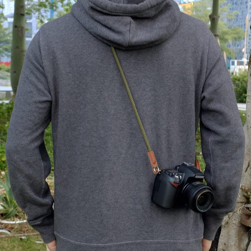 120cm Camera Strap,Vintage Soft Camera Rope Strap Neck Shoulder Strap Compatible with Sony Nikon Canon Fuji Mirrorless DSLR SLR Camera Green...