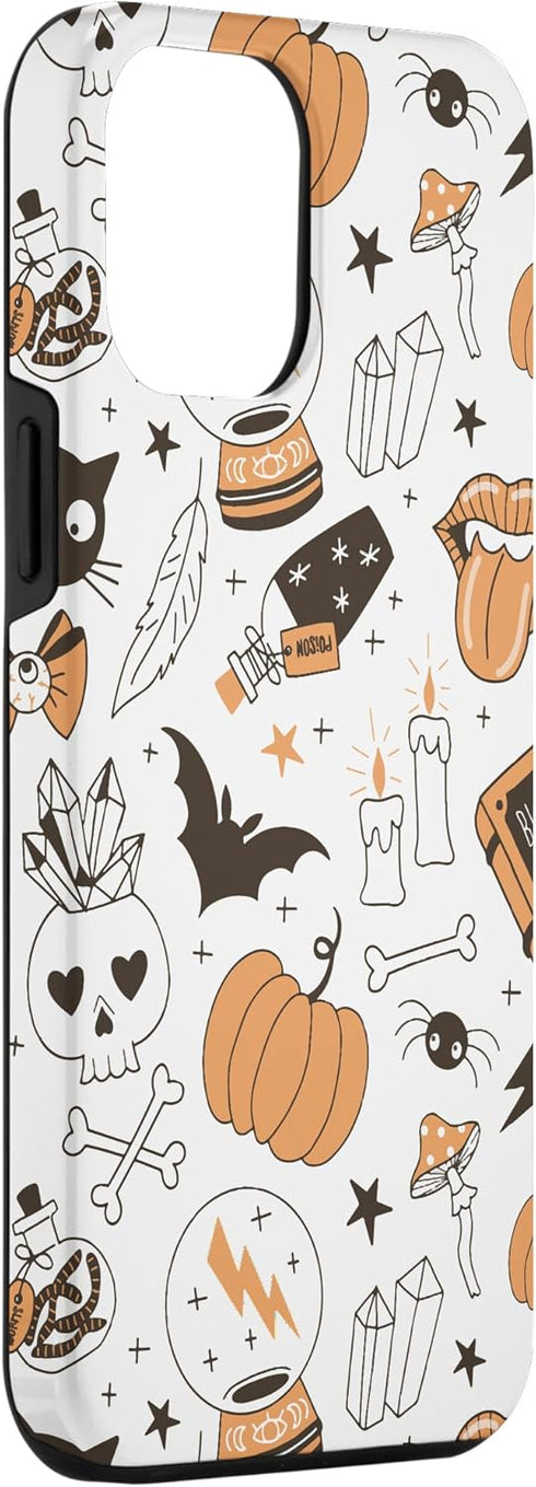 iPhone 12 Pro Max Vintage Witchy Magical Spiritual Crystals For Halloween 2023 Case...