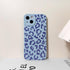 Compatible for iPhone 13 Case Cute Cool Leopard Print Design for Girls Women Soft TPU Shockproof Protective Girly for iPhone 13-Blue...