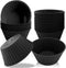 Silicone Baking Cups Reusable Muffin Cupcake Liners 24 Pack Non-stick Cupcake Holders Molds for Party Birthday Halloween Christmas Black...