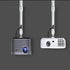 Telescopic Projector Camera Mounted Bracket Aluminium Alloy Perfect as Projector CCTV DVR DV Camera Trail Camera Mount for Home, Office or Classro...