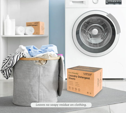Wenge Laundry Detergent Sheets Eco-Friendly 240 Sheets No Plastic Jug, Liquidless Technology Hypoallergenic Washing Sheets for Home Dorm Travel Ca...
