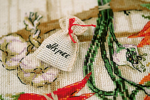 RIOLIS Cross Stitch Kit 11.75X9.5-Spicy Condiments (14 Count)...