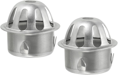 PATIKIL Dome Gutter Guard Filter, 2 Pack 304 Stainless Steel Downspout Strainer, Anti-Blocking Outdoor Gutter Cleaning Tool for Stops Leaves Debri...