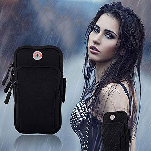 2Pack Phone Armband for Running,Cell Phone Holder Arm Band for iPhone 16 16e 15 14 13 12 11 Pro Max Xs Max Xr X 8 Plus SE/Galaxy S25 S24 S23 S21 N...