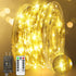 132FT 400 LED Fairy Lights Plug in Silver Wire Outdoor String Lights Waterproof Firefly Starry Lights with Remote Timer Twinkle Lights for Wedding...
