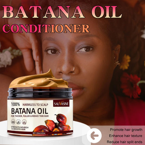 Batana Oil for Hair Growth, Batana Natural Hair Growth Oil, 100% Unrefined Raw Batana Oil Organic Pure Batana Butter Conditioner Revitalized Hair ...