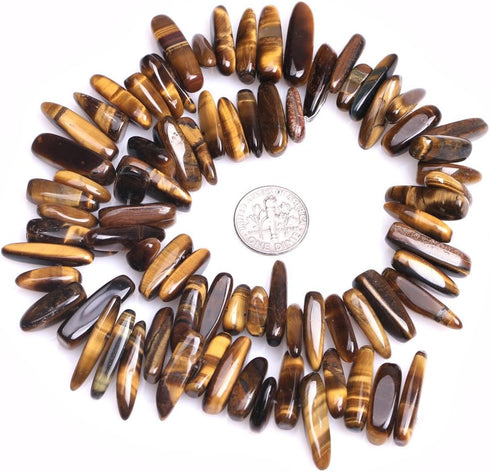 JOE FOREMAN Tiger Eye Beads for Jewelry Making Natural Semi Precious Gemstone 16-20mm Strand 15"...