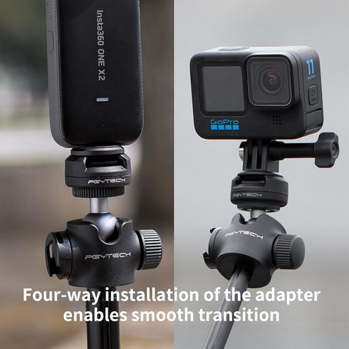 PGYTECH CapLock Action Camera Quick Release Set Compatible with DJI OSMO Action 4/3, Gopro Hero 12/11/10, Action Cameras and Smartphones...